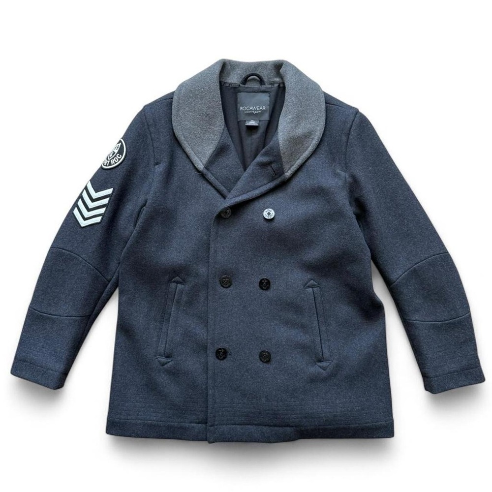 ROCAWEAR Men’s Gray Peacoat